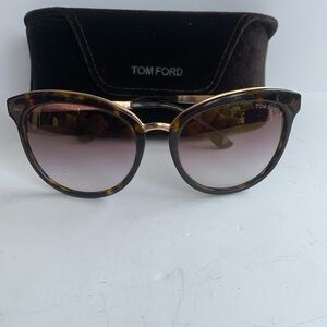 Tom Ford Brown and Black Sunglasses Classic Tortoise Cat Eye